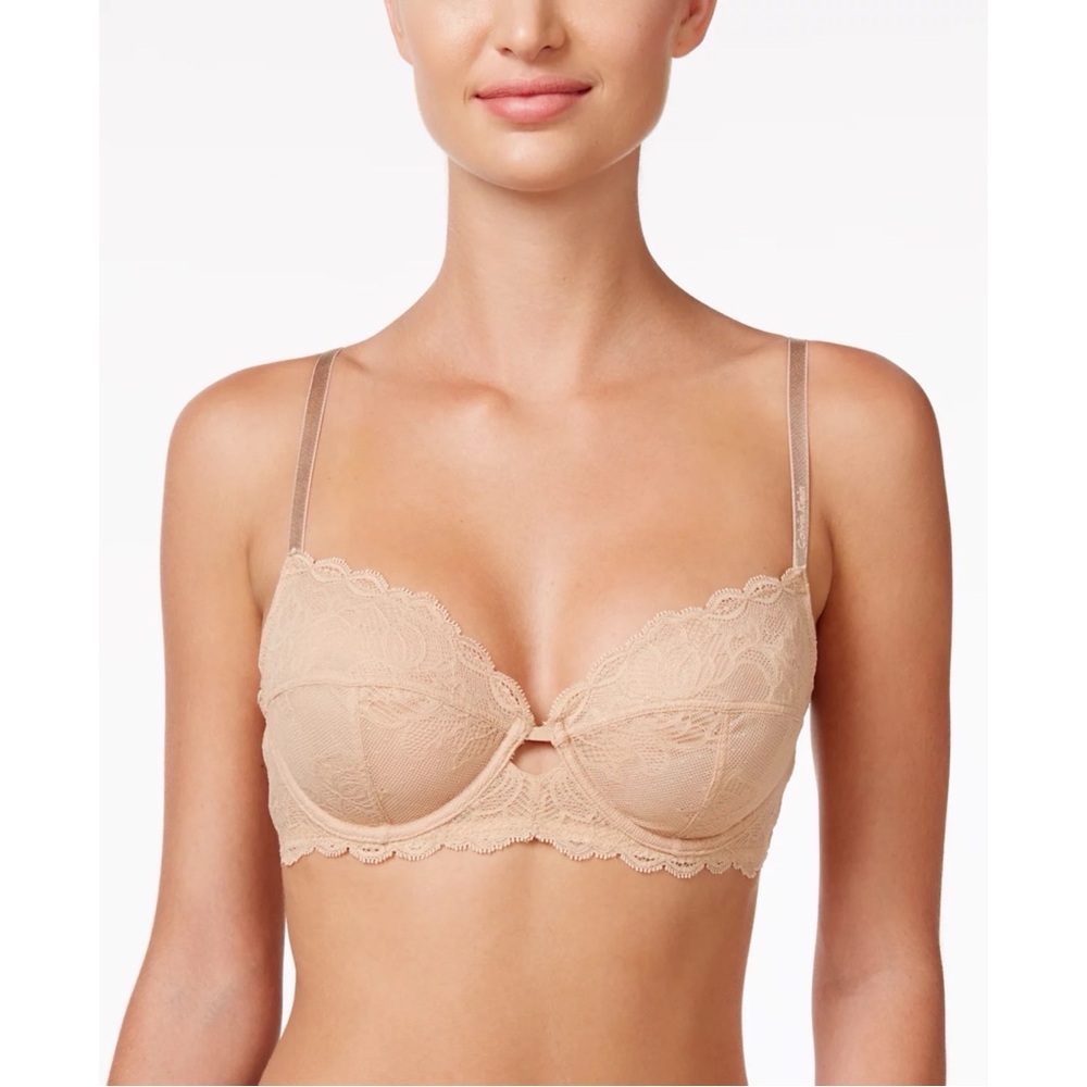 Calvin Klein 34DD Seductive Comfort Lace Full Coverage Underwire Bra - Picture 2 of 12